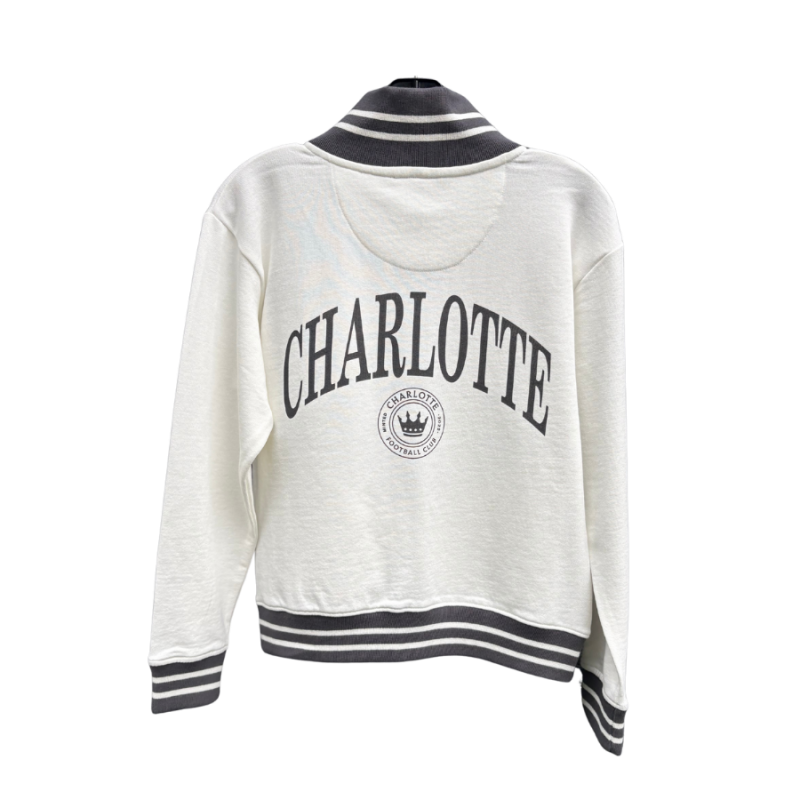 CLT W Sutton Fleece Jacket WHT XS